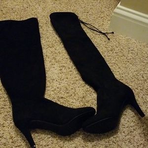 Black suede Rialto boots
